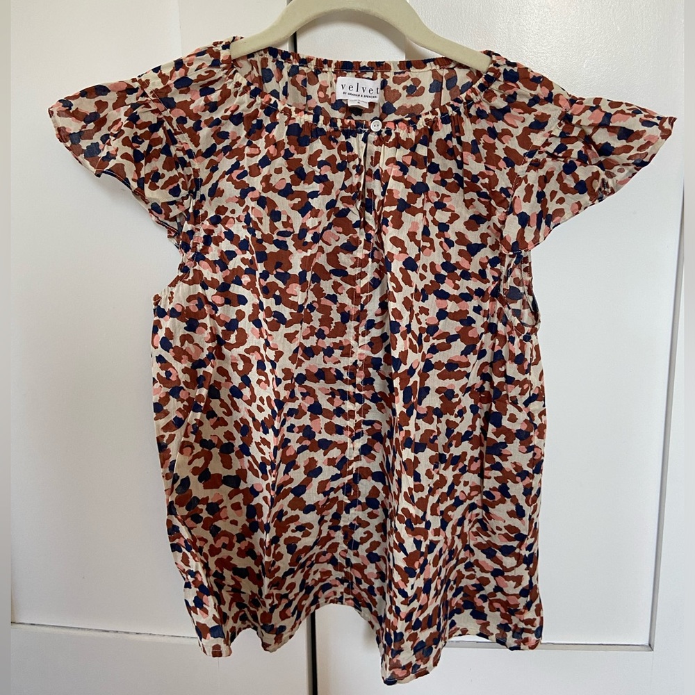 Velvet by Graham and Spencer Printed Blouse